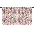 thumbnail image 1 of Blackout Kids Curtains,Pioneer Flower Floral Print Pattern Childrens Insulated Curtains Set Of 2,Bedroom Essentials,Toddler Room Decor 52"x63", 1 of 5