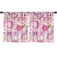 thumbnail image 1 of Blackout Kids Curtains,Pioneer Flower Floral Print Pattern Childrens Insulated Curtains Set Of 2,Bedroom Essentials,Toddler Room Decor 52"x63", 1 of 5