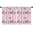 thumbnail image 1 of Blackout Kids Curtains,Pioneer Flower Floral Print Pattern Childrens Insulated Curtains Set Of 2,Bedroom Essentials,Toddler Room Decor 52"x63", 1 of 5