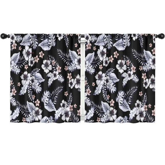 Blackout Kids Curtains,Pioneer Flower Floral Print Pattern Childrens Insulated Curtains Set Of 2,Bedroom Essentials,Toddler Room Decor 52"x63"