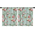 thumbnail image 1 of Blackout Kids Curtains,Pioneer Flower Floral Print Pattern Childrens Insulated Curtains Set Of 2,Bedroom Essentials,Toddler Room Decor 52"x63", 1 of 5