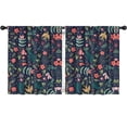 thumbnail image 1 of Blackout Kids Curtains,Pioneer Flower Floral Print Pattern Childrens Insulated Curtains Set Of 2,Bedroom Essentials,Toddler Room Decor 52"x63", 1 of 5