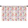 thumbnail image 1 of Blackout Kids Curtains,Pioneer Flower Floral Print Pattern Childrens Insulated Curtains Set Of 2,Bedroom Essentials,Toddler Room Decor 52"x63", 1 of 5