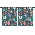thumbnail image 1 of Blackout Kids Curtains,Pioneer Flower Floral Print Pattern Childrens Insulated Curtains Set Of 2,Bedroom Essentials,Toddler Room Decor 52"x63", 1 of 5