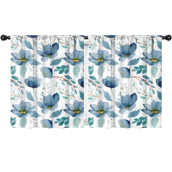 Blackout Kids Curtains,Pioneer Flower Floral Print Pattern Childrens Insulated Curtains Set Of 2,Bedroom Essentials,Toddler Room Decor 52"x63"