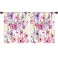 thumbnail image 1 of Blackout Kids Curtains,Pioneer Flower Floral Print Pattern Childrens Insulated Curtains Set Of 2,Bedroom Essentials,Toddler Room Decor 52"x63", 1 of 5