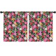 thumbnail image 1 of Blackout Kids Curtains,Pioneer Flower Floral Print Pattern Childrens Insulated Curtains Set Of 2,Bedroom Essentials,Toddler Room Decor 52"x63", 1 of 5