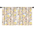 thumbnail image 1 of Blackout Kids Curtains,Pioneer Flower Floral Print Pattern Childrens Insulated Curtains Set Of 2,Bedroom Essentials,Toddler Room Decor 52"x63", 1 of 5