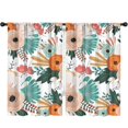thumbnail image 1 of Blackout Kids Curtains,Pioneer Flower Floral Print Pattern Childrens Insulated Curtains Set Of 2,Bedroom Essentials,Toddler Room Decor 52"x84", 1 of 5