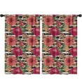 thumbnail image 1 of Blackout Kids Curtains,Pioneer Flower Floral Print Pattern Childrens Insulated Curtains Set Of 2,Bedroom Essentials,Toddler Room Decor 52"x84", 1 of 5