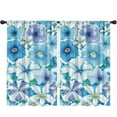 thumbnail image 1 of Blackout Kids Curtains,Pioneer Flower Floral Print Pattern Childrens Insulated Curtains Set Of 2,Bedroom Essentials,Toddler Room Decor 52"x84", 1 of 5