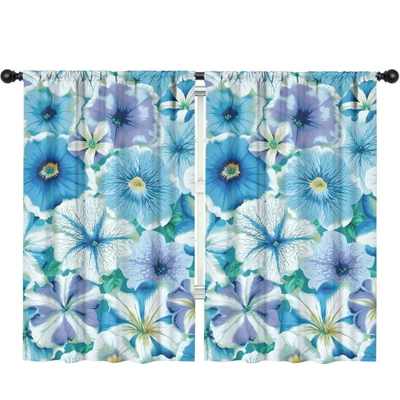 Blackout Kids Curtains,Pioneer Flower Floral Print Pattern Childrens Insulated Curtains Set Of 2,Bedroom Essentials,Toddler Room Decor 52"x84"