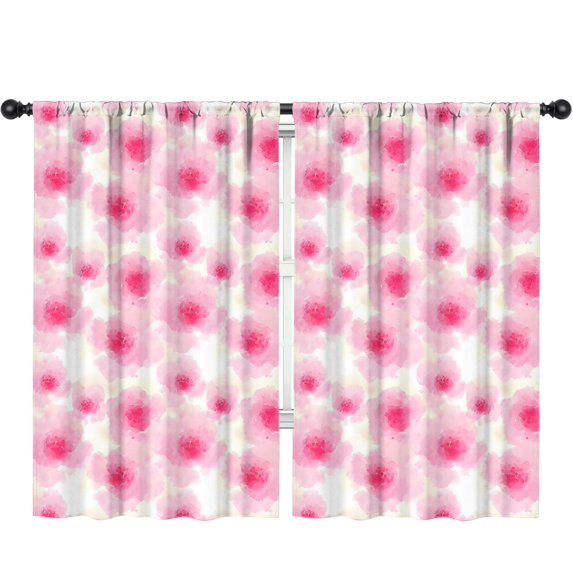 Blackout Kids Curtains,Pioneer Flower Floral Print Pattern Childrens Insulated Curtains Set Of 2,Bedroom Essentials,Toddler Room Decor 52"x84"