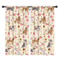 thumbnail image 1 of Blackout Kids Curtains,Pitbull Dog and Flower Floral Childrens Insulated Curtains Set Of 2,Bedroom Essentials,Toddler Room Decor 42x84in(106x213cm), 1 of 4