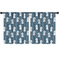 thumbnail image 1 of Blackout Kids Curtains,Poodle Dog and Footprint Childrens Insulated Curtains Set Of 2,Bedroom Essentials,Toddler Room Decor 52x63in(132x160cm), 1 of 4