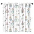thumbnail image 1 of Blackout Kids Curtains,Princess Castle Flower Pattern Childrens Insulated Curtains Set Of 2,Bedroom Essentials,Toddler Room Decor 42"x84", 1 of 5