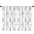 thumbnail image 1 of Blackout Kids Curtains,Princess Castle Flower Pattern Childrens Insulated Curtains Set Of 2,Bedroom Essentials,Toddler Room Decor 52"x84", 1 of 5