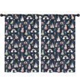 thumbnail image 1 of Blackout Kids Curtains,Princess Castle Rainbow Pattern Childrens Insulated Curtains Set Of 2,Bedroom Essentials,Toddler Room Decor 52"x84", 1 of 5