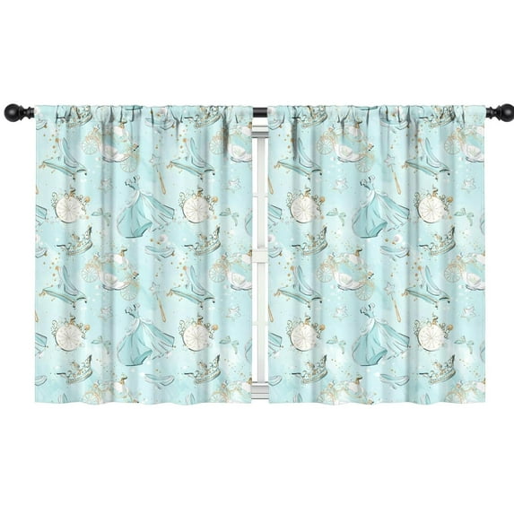 Blackout Kids Curtains,Princess Pattern Childrens Insulated Curtains Set Of 2,Bedroom Essentials,Toddler Room Decor 42"x54"