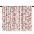 thumbnail image 1 of Blackout Kids Curtains,Princess and Dress Pink Pattern Children's Insulated Curtains Set Of 2,Bedroom Essentials,Toddler Room Decor 52"x84", 1 of 5