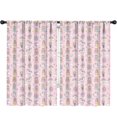 thumbnail image 1 of Blackout Kids Curtains,Princess and Unicorn Pink Pattern Children's Insulated Curtains Set Of 2,Bedroom Essentials,Toddler Room Decor 52"x84", 1 of 5