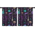 thumbnail image 1 of Blackout Kids Curtains,Psychedelic Halloween Pattern Childrens Insulated Curtains Set Of 2,Bedroom Essentials,Toddler Room Decor 52x63in(132x160cm), 1 of 5