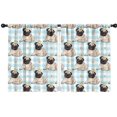 thumbnail image 1 of Blackout Kids Curtains,Pug with Crown Childrens Insulated Curtains Set Of 2,Bedroom Essentials,Toddler Room Decor 42x54in(106x137cm), 1 of 4