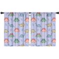 thumbnail image 1 of Blackout Kids Curtains,Purple Background Dinosaur Pattern Childrens Insulated Curtains Set Of 2,Bedroom Essentials,Toddler Room Decor 42"x54", 1 of 5