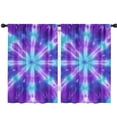 thumbnail image 1 of Blackout Kids Curtains,Purple Blue Tie Dye Spiral Pattern Childrens Insulated Curtains Set Of 2,Bedroom Essentials,Toddler Room Decor 42"x63", 1 of 5