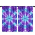 thumbnail image 1 of Blackout Kids Curtains,Purple Blue Tie Dye Spiral Pattern Childrens Insulated Curtains Set Of 2,Bedroom Essentials,Toddler Room Decor 52"x84", 1 of 5
