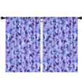 thumbnail image 1 of Blackout Kids Curtains,Purple Butterfly Pattern Childrens Insulated Curtains Set Of 2,Bedroom Essentials,Toddler Room Decor 42"x63", 1 of 5