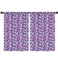 thumbnail image 1 of Blackout Kids Curtains,Purple Butterfly Pattern Childrens Insulated Curtains Set Of 2,Bedroom Essentials,Toddler Room Decor 42"x63", 1 of 5