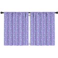 thumbnail image 1 of Blackout Kids Curtains,Purple Cartoon Narwhal Pattern Childrens Insulated Curtains Set Of 2,Bedroom Essentials,Toddler Room Decor 42"x54", 1 of 5