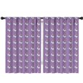 thumbnail image 1 of Blackout Kids Curtains,Purple Cartoon Unicorn Moon Star Pattern Childrens Insulated Curtains Set Of 2,Bedroom Essentials,Toddler Room Decor 42"x63", 1 of 5