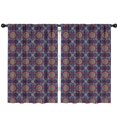 thumbnail image 1 of Blackout Kids Curtains,Purple Circular Floral Pattern Childrens Insulated Curtains Set Of 2,Bedroom Essentials,Toddler Room Decor 42x63in(106x160cm), 1 of 5