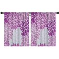 thumbnail image 1 of Blackout Kids Curtains,Purple Floral and Petal Pattern Childrens Insulated Curtains Set Of 2,Bedroom Essentials,Toddler Room Decor 42x54in(106x137cm), 1 of 5