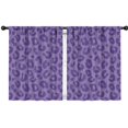 thumbnail image 1 of Blackout Kids Curtains,Purple Leopard Print Childrens Insulated Curtains Set Of 2,Bedroom Essentials,Toddler Room Decor 42"x54", 1 of 5