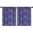 thumbnail image 1 of Blackout Kids Curtains,Purple and Blue Damask Pattern Childrens Insulated Curtains Set Of 2,Bedroom Essentials,Toddler Room Decor 42x54in(106x137cm), 1 of 5