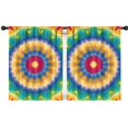thumbnail image 1 of Blackout Kids Curtains,Rainbow Tie Dye Mandala Pattern Childrens Insulated Curtains Set Of 2,Bedroom Essentials,Toddler Room Decor 42"x54", 1 of 5