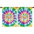 thumbnail image 1 of Blackout Kids Curtains,Rainbow Tie Dye Mandala Pattern Childrens Insulated Curtains Set Of 2,Bedroom Essentials,Toddler Room Decor 42"x54", 1 of 5