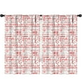 thumbnail image 1 of Blackout Kids Curtains,Red Baseball Terms Pattern Childrens Insulated Curtains Set Of 2,Bedroom Essentials,Toddler Room Decor 52"x84", 1 of 5