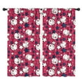 thumbnail image 1 of Blackout Kids Curtains,Red Baseballs and Stars Pattern Childrens Insulated Curtains Set Of 2,Bedroom Essentials,Toddler Room Decor 42"x84", 1 of 5