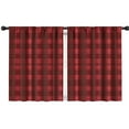 thumbnail image 1 of Blackout Kids Curtains,Red Black Checkerboard Checkered Pattern Childrens Insulated Curtains Set Of 2,Bedroom Essentials,Toddler Room Decor 42"x54", 1 of 5