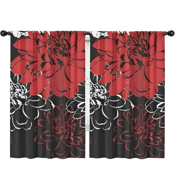 Blackout Kids Curtains,Boho Bohemia Pioneer Flower Childrens Insulated Curtains Set Of 2,Bedroom Essentials,Toddler Room Decor 52"x84"(132x213cm)