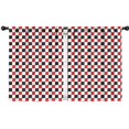 thumbnail image 1 of Blackout Kids Curtains,Red Black White Checkered Pattern Childrens Insulated Curtains Set Of 2,Bedroom Essentials,Toddler Room Decor 42"x54", 1 of 5