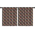 thumbnail image 1 of Blackout Kids Curtains,Red Brown Mushroom Black Pattern Childrens Insulated Curtains Set Of 2,Bedroom Essentials,Toddler Room Decor 52"x63", 1 of 5