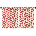 thumbnail image 1 of Blackout Kids Curtains,Red Butterfly Red Silhouette Pattern Childrens Insulated Curtains Set Of 2,Bedroom Essentials,Toddler Room Decor 42"x54", 1 of 5