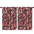 thumbnail image 1 of Blackout Kids Curtains,Red Camo Digital Pixel Pattern Childrens Insulated Curtains Set Of 2,Bedroom Essentials,Toddler Room Decor 42"x63", 1 of 5