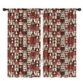 thumbnail image 1 of Blackout Kids Curtains,Red Christmas Collage Pattern Childrens Insulated Curtains Set Of 2,Bedroom Essentials,Toddler Room Decor 42"x84", 1 of 5