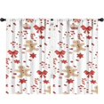 thumbnail image 1 of Blackout Kids Curtains,Red Christmas Gingerbread Man Pattern Childrens Insulated Curtains Set Of 2,Bedroom Essentials,Toddler Room Decor 52"x84", 1 of 5
